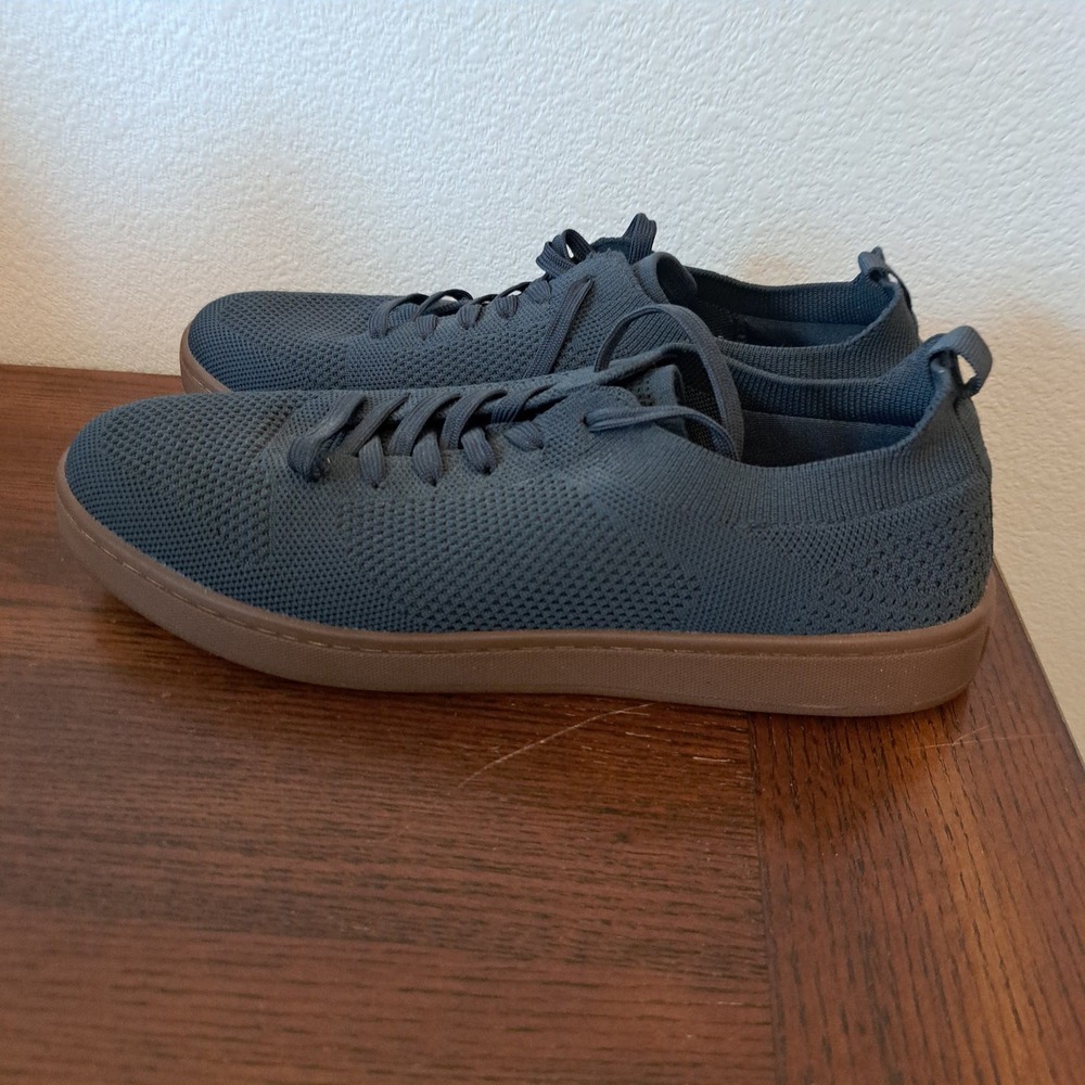 SUAVS The Zilker Mens Navy Blue Digital Knit Sneakers Size 12 Gum Sole